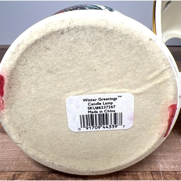 Lenox Winter Greetings Candle Lamp With Cardinal Design - Picture 6 of 7